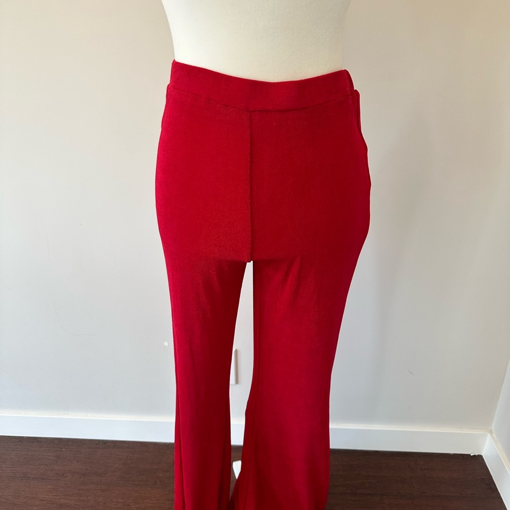 Red Flare Pant - Picture 3 of 4